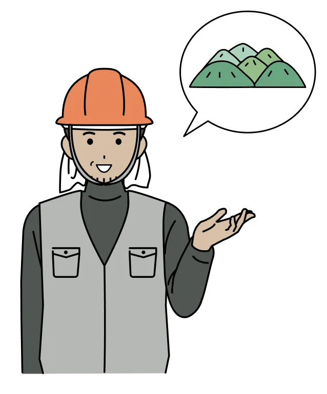 造林業の人のイラスト